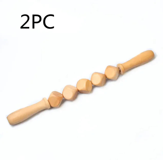 סט רולרים מעץ לעיסוי שרירים והרפיה