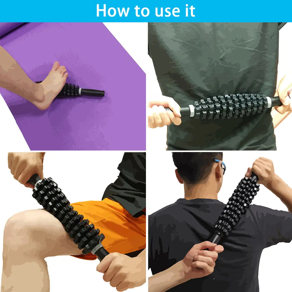 massage roller stick use