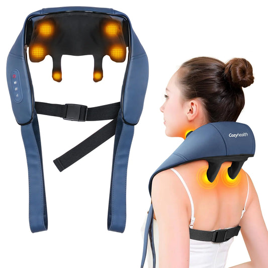 מכשיר עיסוי צוואר מחומם מבית TherapyPlus – נוחות וטיפול מקצועי